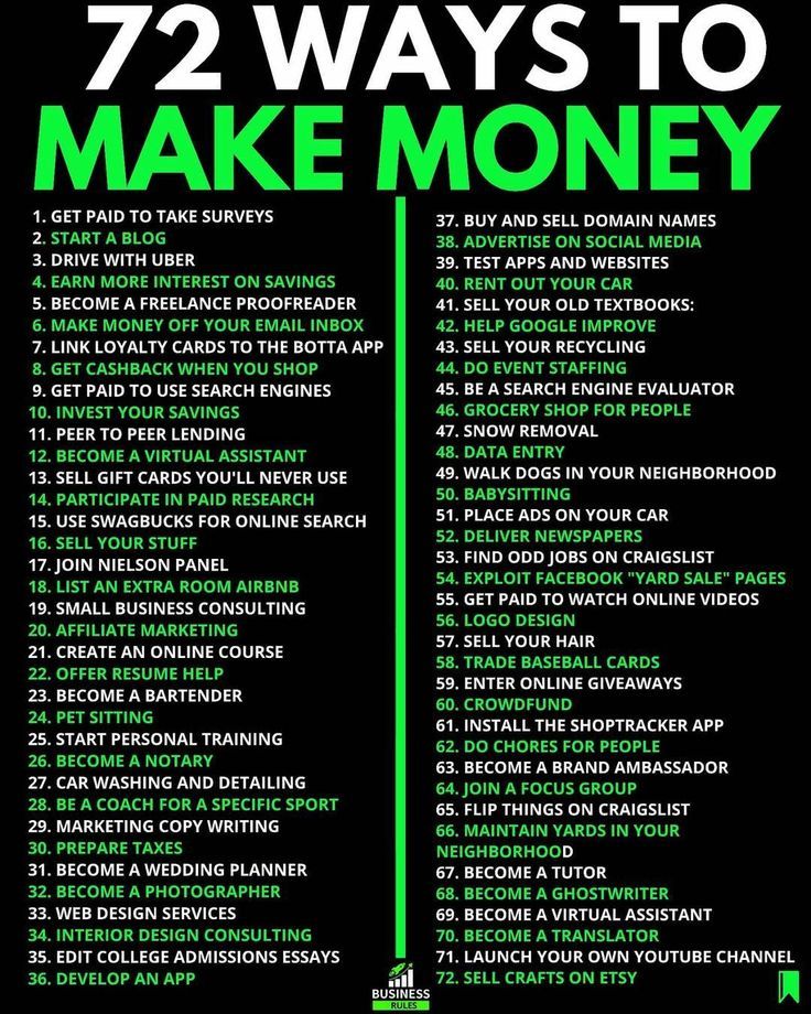 72 Ways To Raise Cash