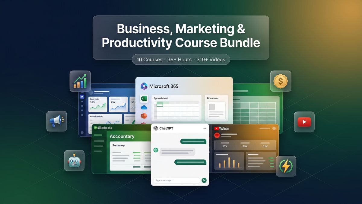 Business, Marketing & Productivity Course Bundle